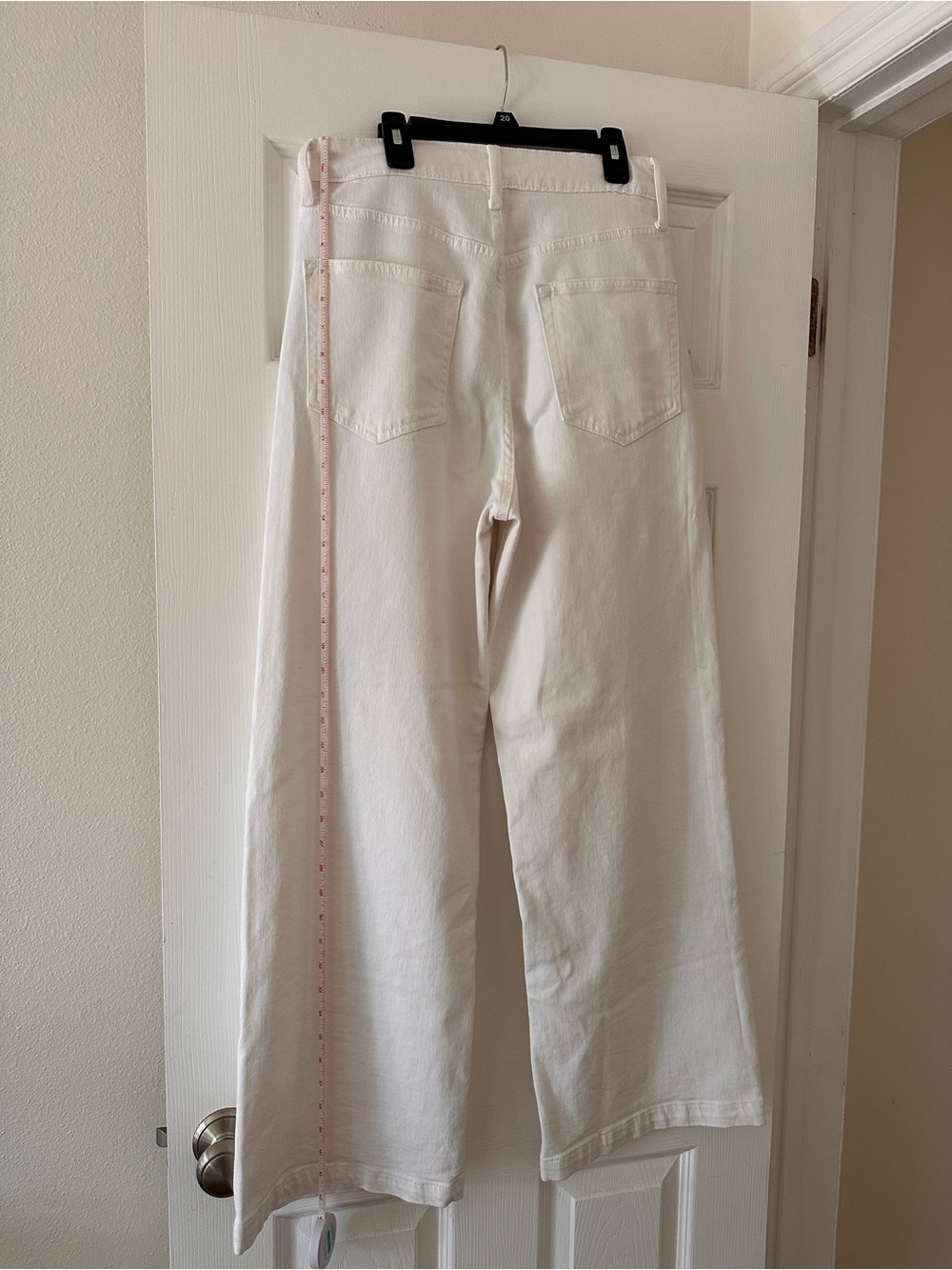 Gap Curvy High Rise Stride White Wide-Leg Ankle Jeans - Size 28 / 6 Tall - Picture 12 of 13